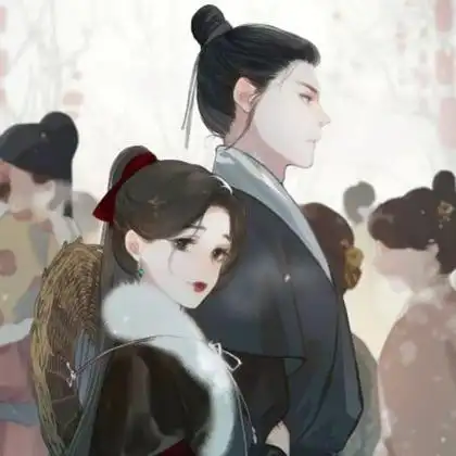 男女cp情头动漫古风 高清仙气的古风漫画情侣头像图片_情侣动漫头像