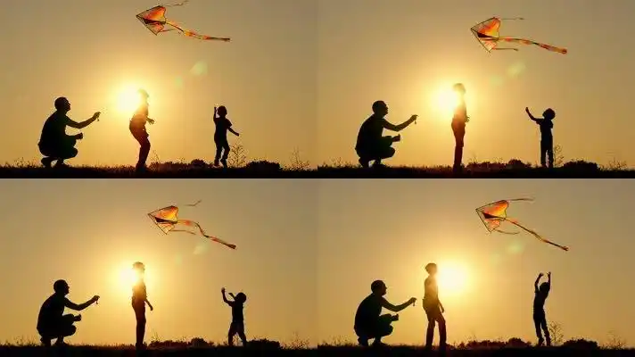 快乐童年放风筝视频素材下载,高清实拍快乐童年放风筝视频素材模板_凌