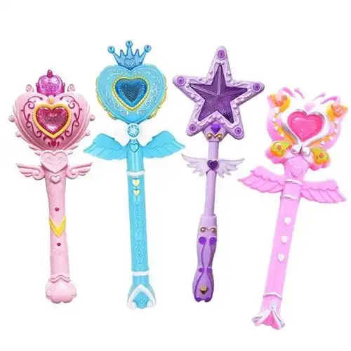 舞法天女手武器变身魔法棒吧啦吧啦魔仙精致玩具内置闪光灯可爱