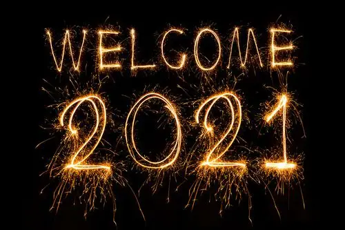 2021年新年烟花字,新年快乐