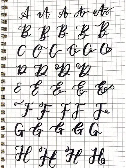 手写花体英文4040