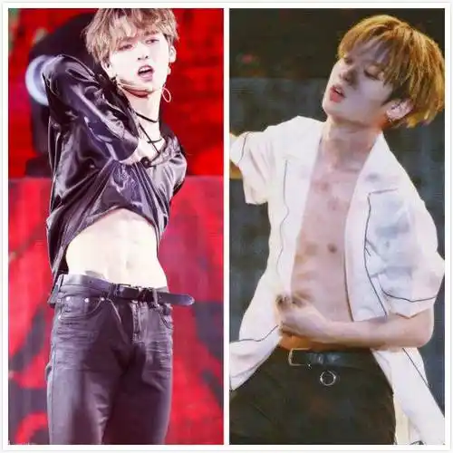 男星腹肌pk,易烊千玺四块腹肌,蔡徐坤掀起衣服,直男看了都闭嘴