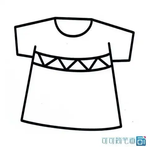 幼儿园亲子t恤简笔画6