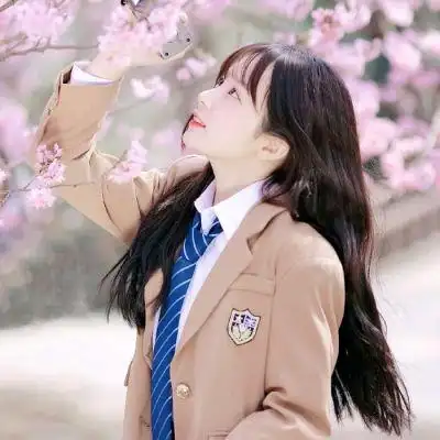 唯美清纯女生头像身穿校服穿校服可爱女生头像qq女生头像校服控可爱