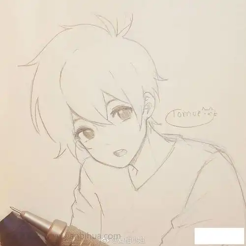 一组帅气十足的小哥哥动漫线稿帅哦动漫人物儿童简笔画大全可乐云