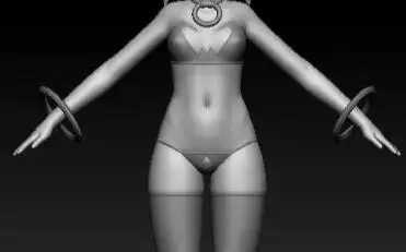 3d女性角色——蕾丝丁字裤制作