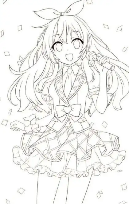 头像 可爱 唯美 二动漫女生简笔画可爱简单漫画少女全身简笔画动漫女