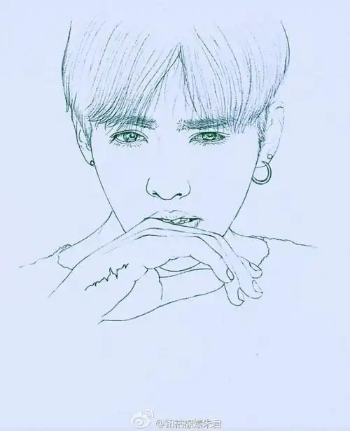 吴亦凡动漫简笔画教程