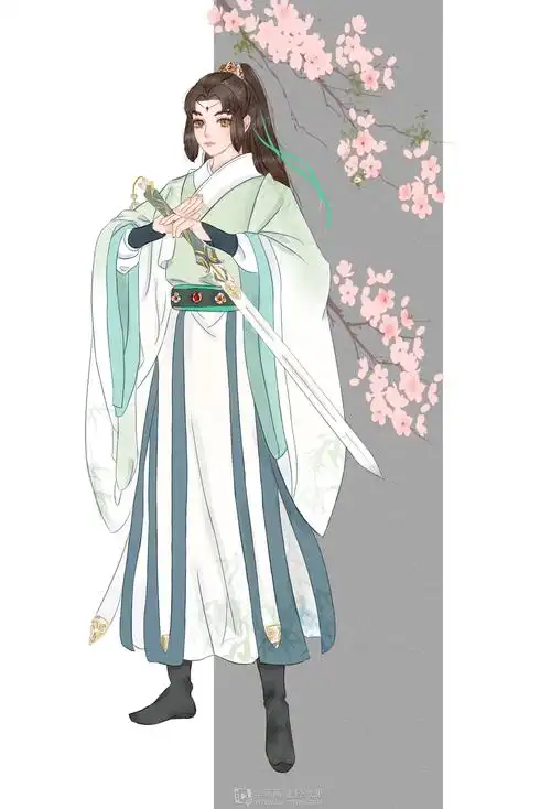 《古风插画之完整人物设计(男)》by 百里哩哩哩