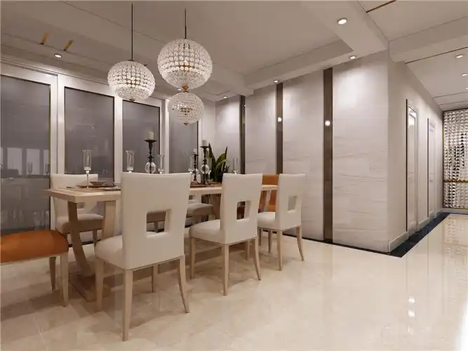 105平米三室户现代简约风格装修效果图-深圳美团网