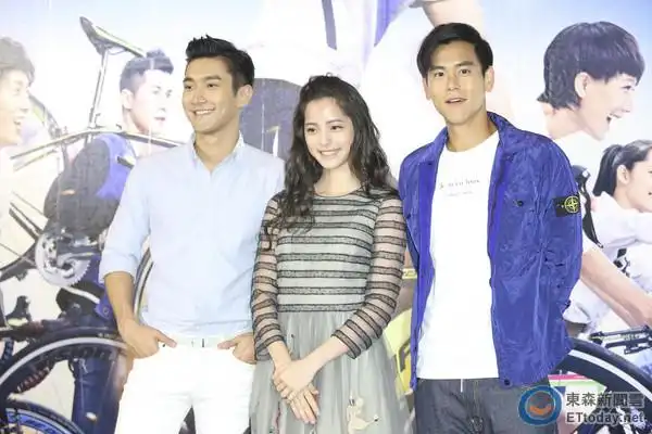 ▼欧阳娜娜和崔始源,彭于晏合演电影《破风》.(图/记者陈明仁摄)