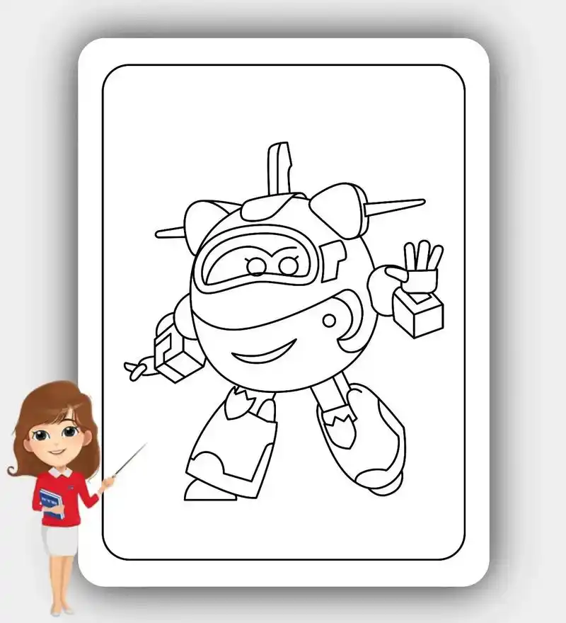 超级飞侠涂色素材模板