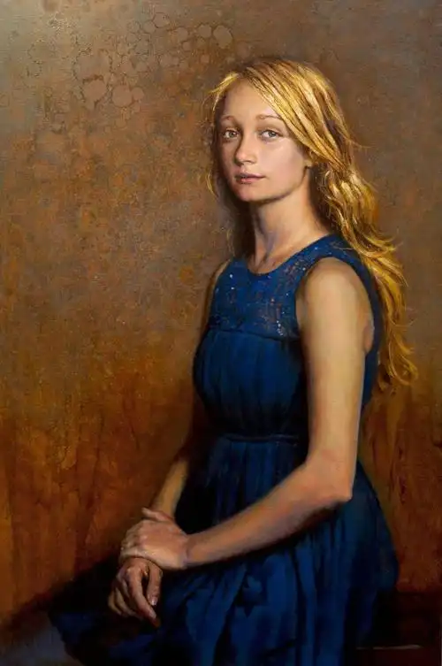 美国画家塞思·哈维坎普有趣而独特的人物油画作品欣赏_肖像