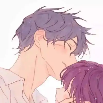 动漫情人亲吻超甜头像,情侣头像图片-回车桌面