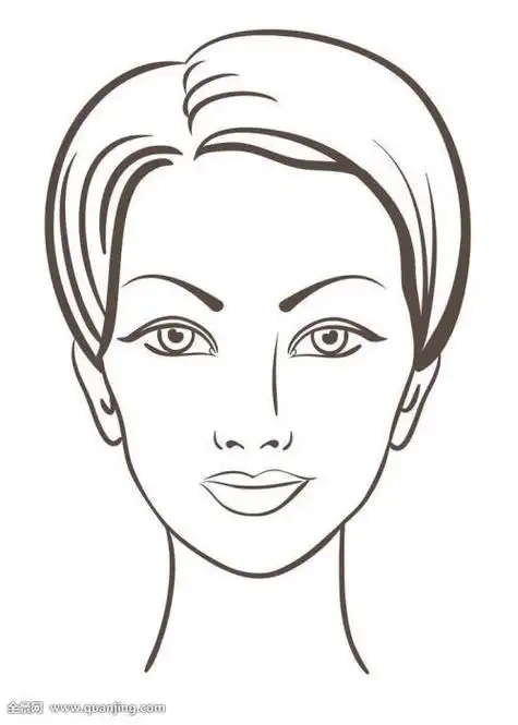 人脸轮廓卡通简笔画少女脸部简笔画简笔画--q版开心大笑的小女孩女生
