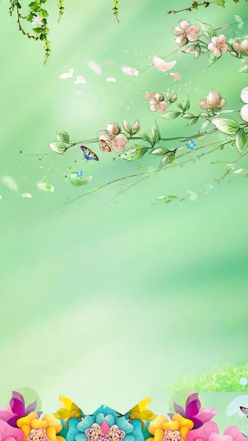 春季新生美景h5背景