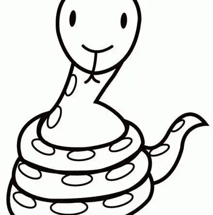 蛇简笔画冬眠图片6款可爱的卡通小蛇简笔画图片一条小蛇动物简笔画