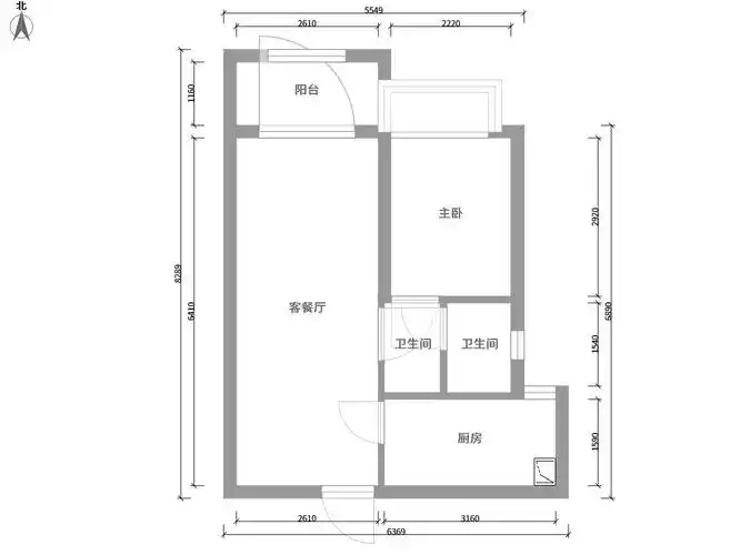 现代简约一室一厅小蜗居