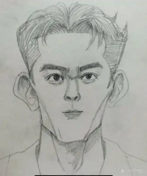 网友画明星肖像,说不像但能看出是谁,本人看了