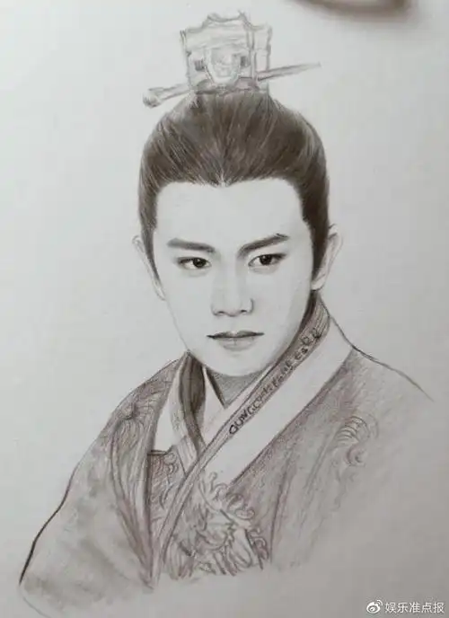 任嘉伦插画#这是我见过画得最像的了,一颦一笑都是那么真