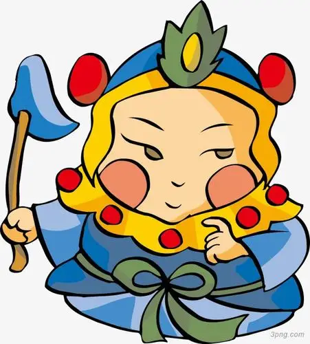 复古神仙png素材透明免抠图片卡通手绘