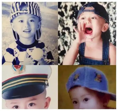 儿时的黄景瑜,可以看出小小的孩子,已经有了几分大人的模样,特别的拽.