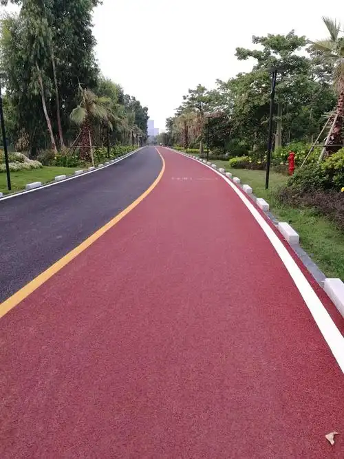 彩色沥青铺装主要适用于绿道,自行车道,步行道,景观园林道路等各类