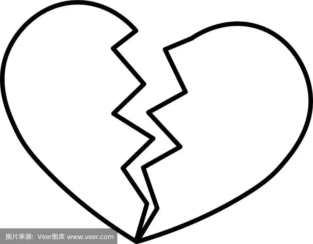 心碎图标简单平淡