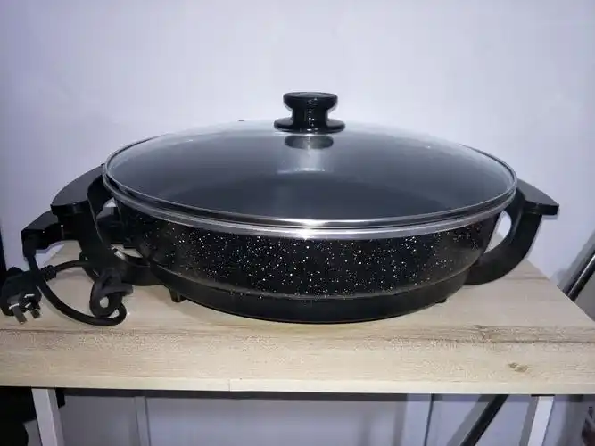 电煎锅多功能电饼铛电热锅不粘电炒锅电热锅平底锅烙饼锅大号46 孙