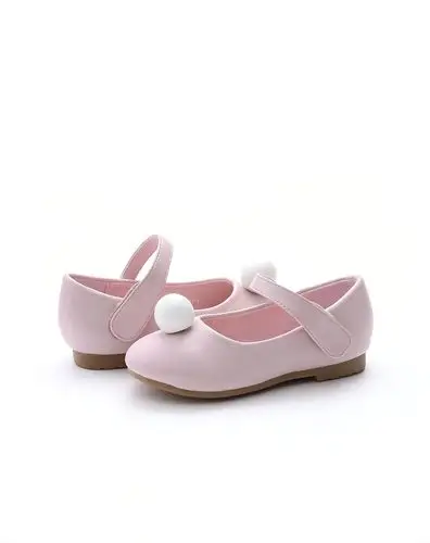 女中童粉色珠子公主鞋(3-11岁)