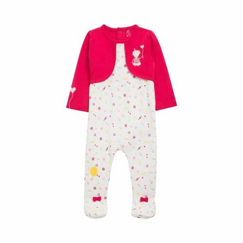 可爱!法国单 新生婴儿爬服婴童初生女宝全棉包脚连体衣外出哈衣