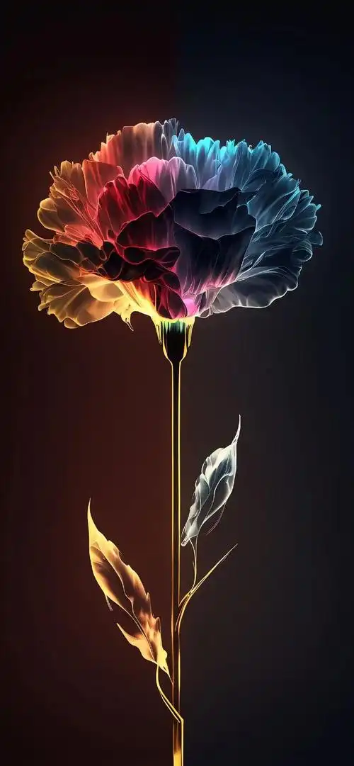 花卉壁纸,闪烁着荧光,漂亮极了