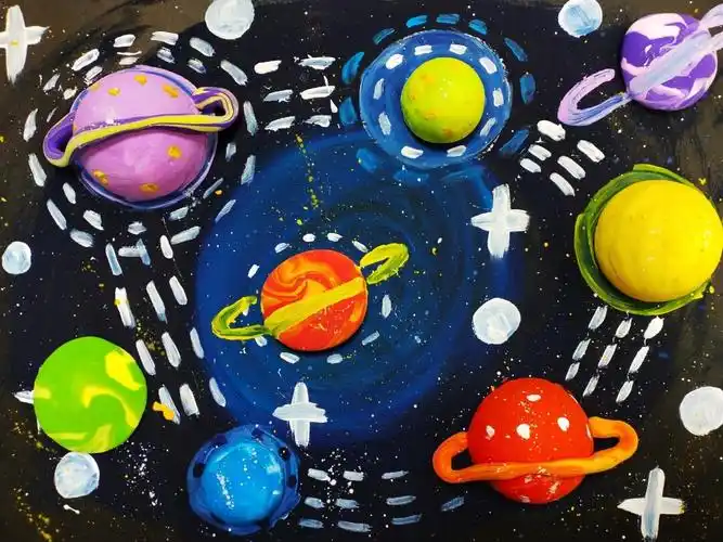 儿童创意美术梦幻星球
