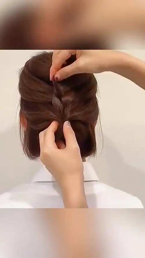 短发这么编,既简单又美观