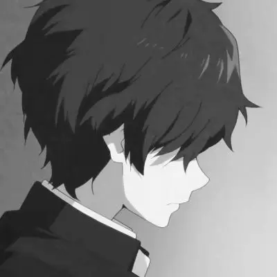 叙世.听够珍惜>高冷动漫黑白头像