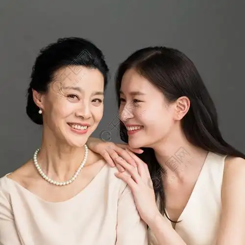 幸福快乐的母女