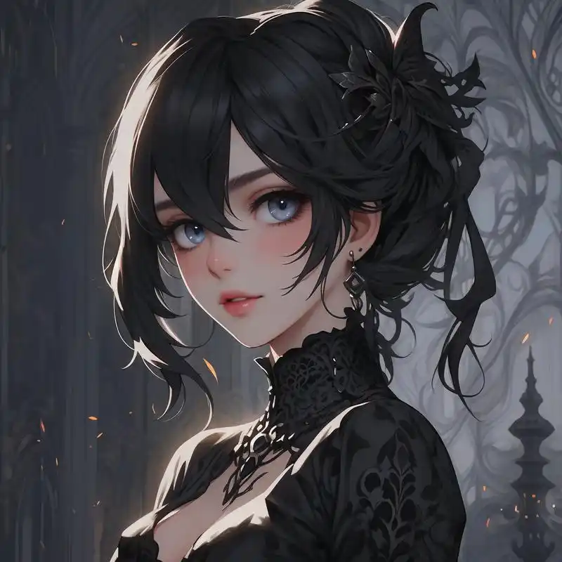 94黑暗系女生头像,冷艳登场95