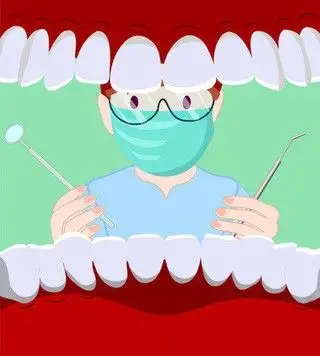 牙科牙医卡通