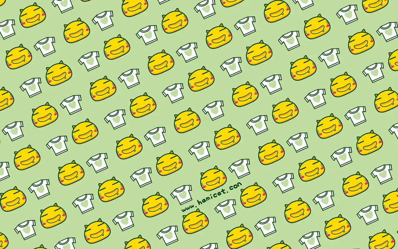 哈咪猫小元素背景图片桌面壁纸_卡通动漫_壁纸下载_美桌网