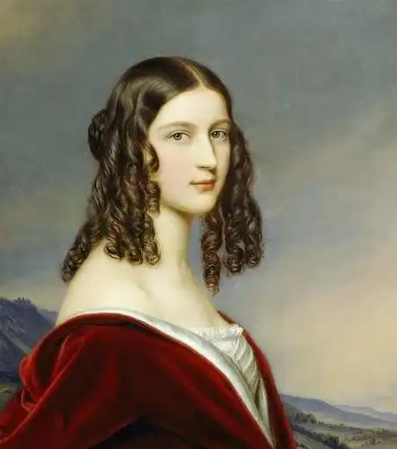 俄罗斯画家卡尔·布留洛夫(karl bryullov)人物肖像画欣赏