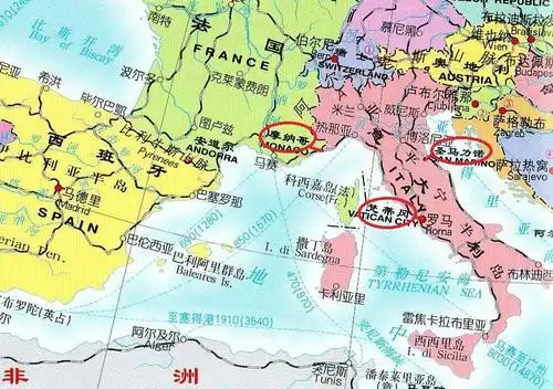 世界上五个国土面积最小的袖珍国家其中有三个国家位于欧洲