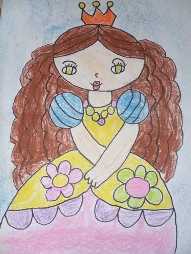 小公主/少儿绘画作品/儿童画/网络美术馆_中国少儿美术教育网