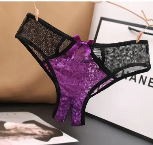 冰丝内裤女可入插内入全透明少妇夫妻内裤情感趣味内裤女开口女士夜用