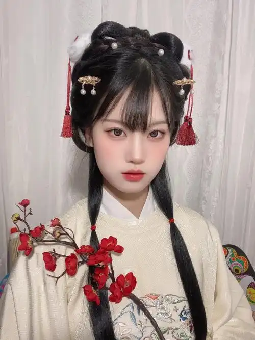 汉服发型分享有点知书达理大小姐内味了