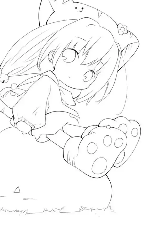 #动漫 线稿# #可爱# #小清新#…-堆糖,美好生活研究所