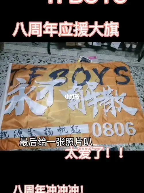 tfboys八周年应援大旗09