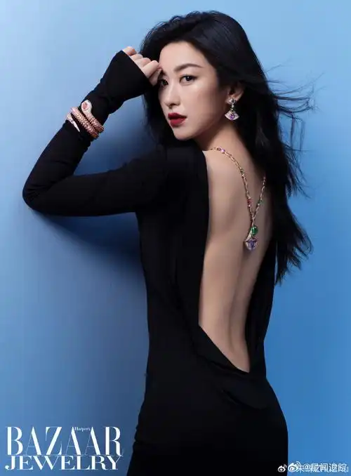 朱珠背部线条##朱珠上身身材