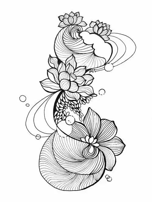 零基础线描花卉教程,超锻炼你线条能力,画完这一篇,你的手从此再也不