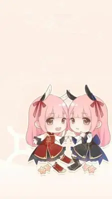 十二星座之双子座,萌萌哒月光,星辰,天空,冬雪,动漫美少女,动漫美少年