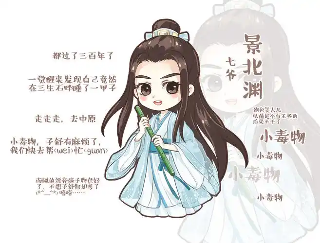 天涯客这次画了九个小人儿